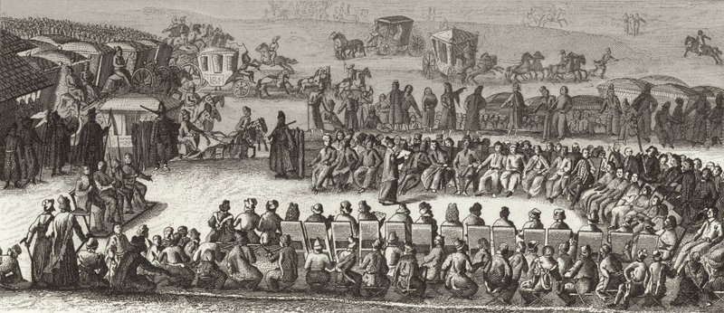 Versammlung der polnischen Nationalversammlung. Illustration für Bilder-Atlas (Gravur) von German School