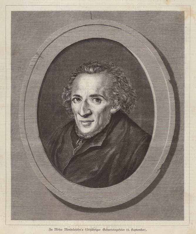 Moses Mendelssohn, deutscher jüdischer Philosoph von German School