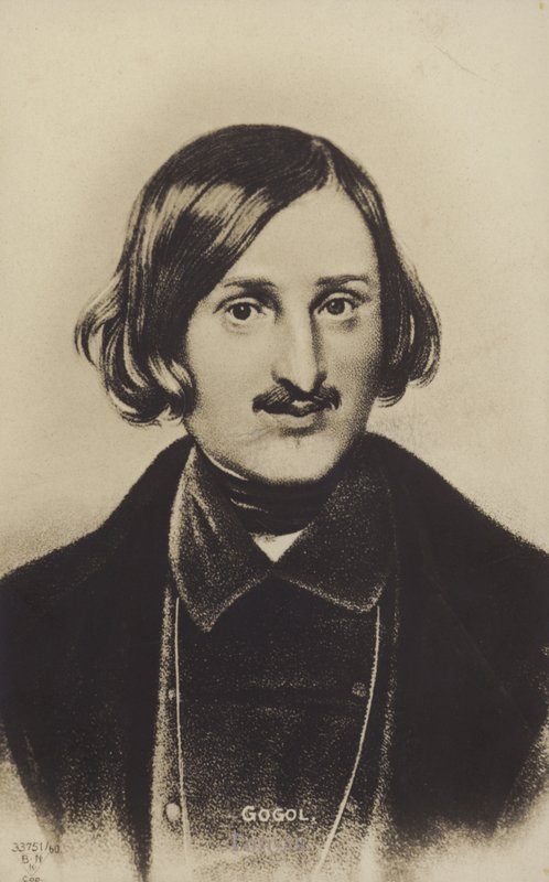 Nikolai Gogol, russischer Romanautor, Dramatiker und Kurzgeschichtenschreiber von German School