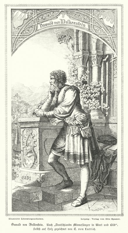 Oswald von Wolkenstein, deutscher Dichter, Komponist und Diplomat von German School