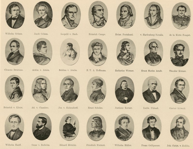 Porträts berühmter Deutscher aus Ritter vom Deutschen Geiste von German School