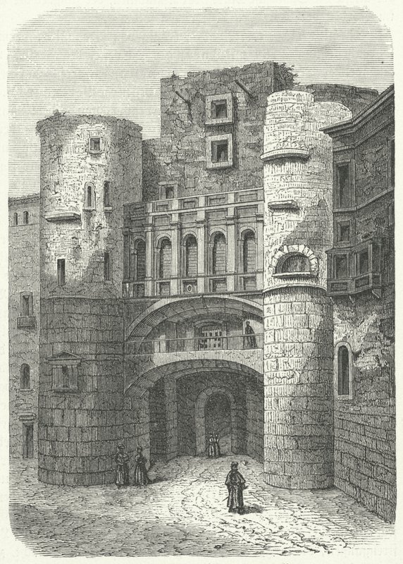 Praetoria-Tor und Placa Nova, Barcelona von German School