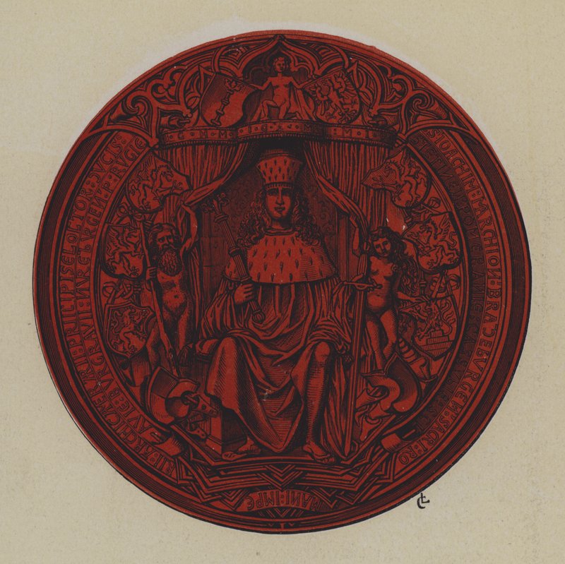 Siegel von Joachim I. und Joachim II., Kurfürsten von Brandenburg von German School