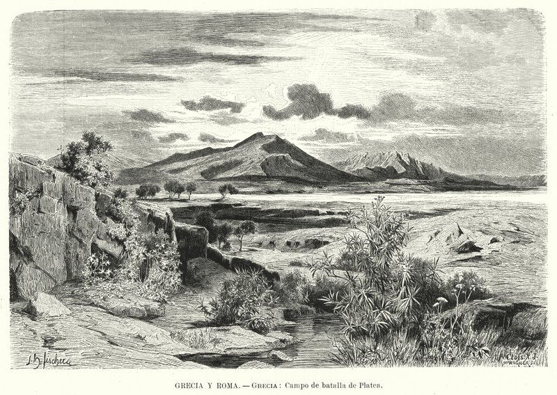 Schlachtfeld von Plataea, Griechenland von German School