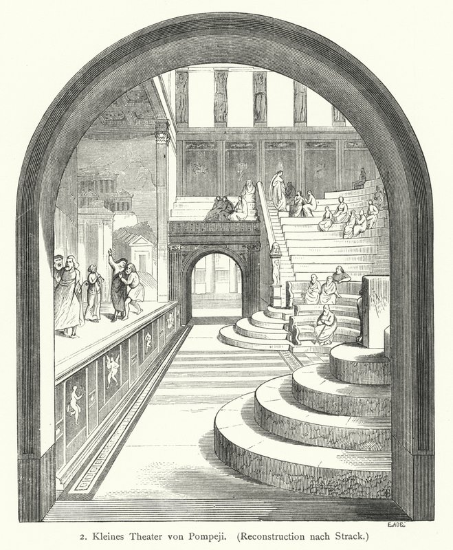 Kleines Theater von Pompeji, Antikes Rom von German School