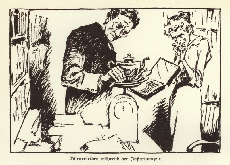 Leiden der deutschen Bürger während der Weimarer Hyperinflation von German School