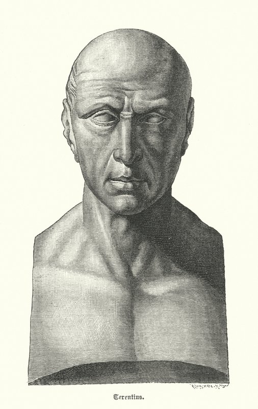 Terenz, römischer Dramatiker (Gravur) von German School