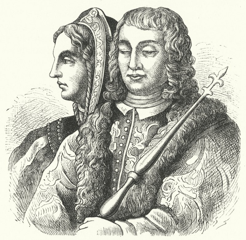 Die katholischen Monarchen, Isabella I. von Kastilien und Ferdinand II. von Aragon von German School