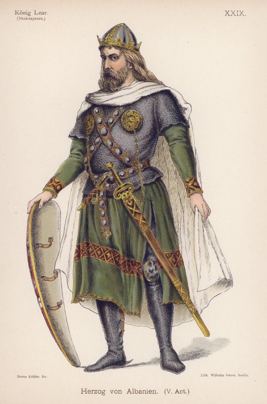 Der Herzog von Albany, aus Shakespeares König Lear von German School