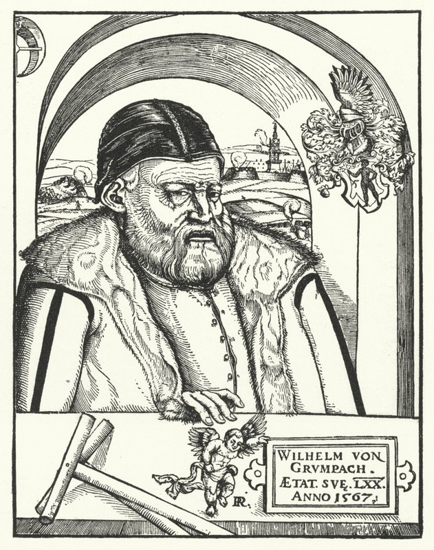 Wilhelm von Grumbach, deutscher Ritter und Abenteurer (Gravur) von German School