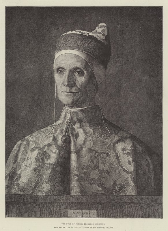 Der Doge von Venedig, Leonardo Loredano, in der National Gallery von Giovanni Bellini