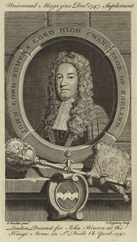 John Lord Somers, Lord High Chancellor von England von Godfrey Kneller