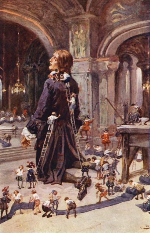 Illustration für Gullivers Reisen von Jonathan Swift von Gordon Frederick (after) Browne