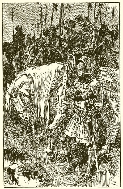 Engländer warten auf den Morgen der Schlacht von Azincourt von Gordon Frederick Browne