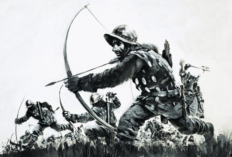 Bogenschützen in der Schlacht von Bannockburn von Graham Coton