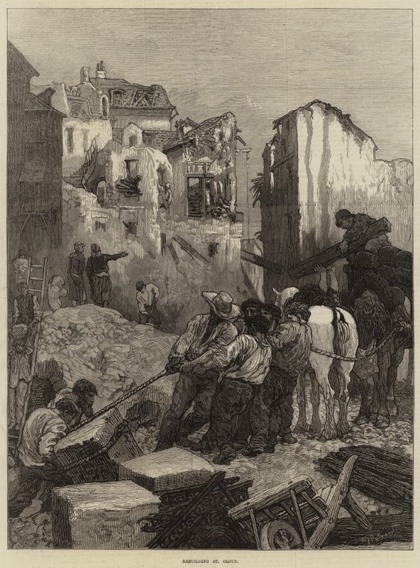 Wiederaufbau von St. Cloud von Guillaume Regamey