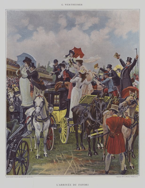 Die Ankunft des Favoriten von Gustav Wertheimer