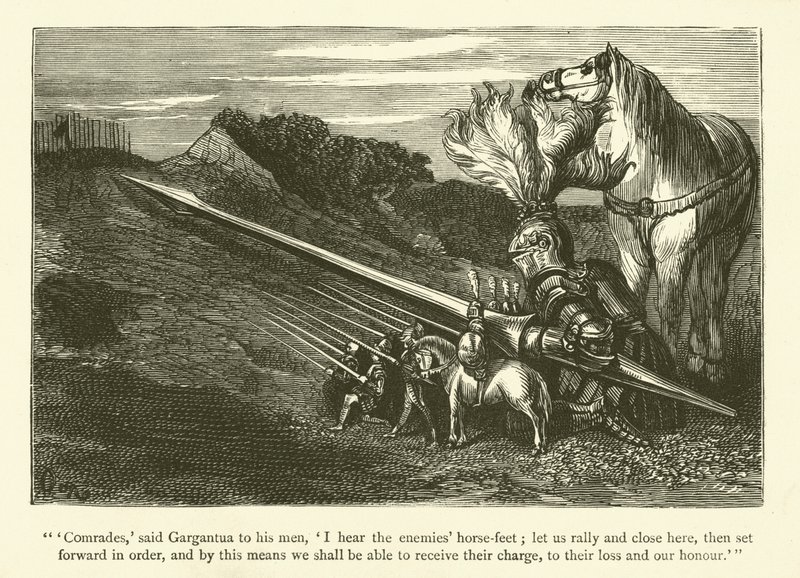 Illustration für die Werke von Rabelais von Gustave after Dore