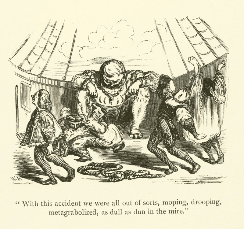 Illustration für die Werke von Rabelais von Gustave after Dore