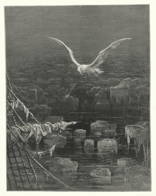 Gustave Doré Illustration für Coleridges Rime of the Ancient Mariner (Gravur) von Gustave Dore