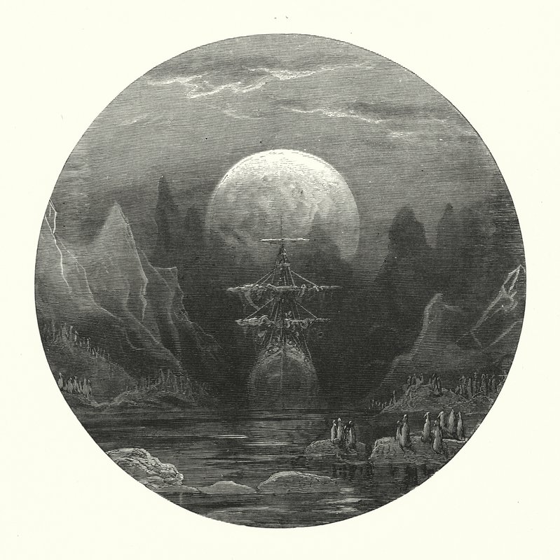 Gustave Doré Illustration für Coleridges Rime of the Ancient Mariner von Gustave Dore