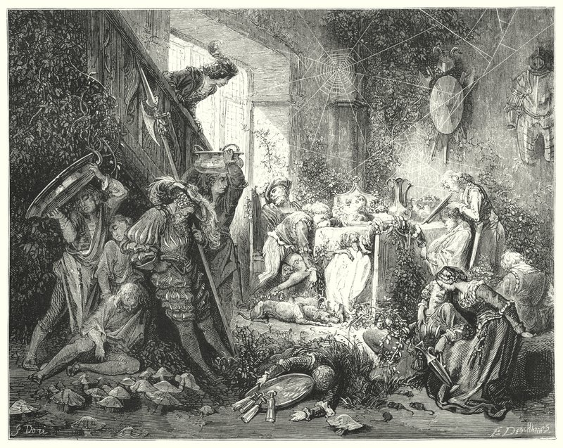 Dornröschen (Stich) von Gustave Dore