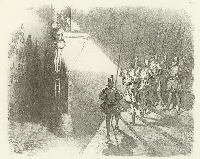 Überrascht von Wächtern - Herrschaft von Heinrich IV von Gustave Dore