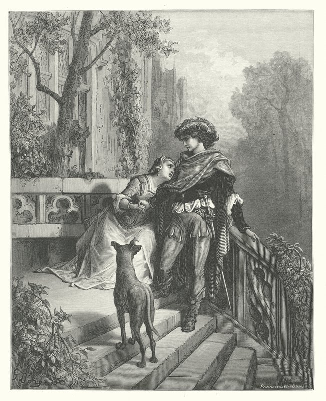 Die Fabeln von La Fontaine: Die zwei Tauben von Gustave Dore