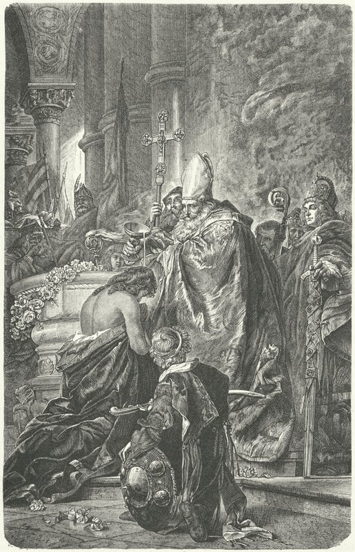 Die Taufe von Stephan I. von Ungarn von Gyula Benczúr