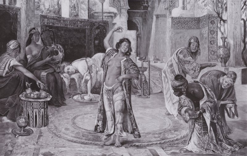 Unterhaltung im Harem von Gyula Tornai
