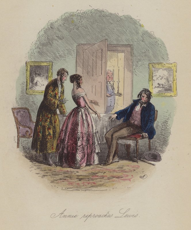 Illustration für Lewis Arundel oder Die Eisenbahn des Lebens von Frank E. Smedley von after Hablot Knight Browne