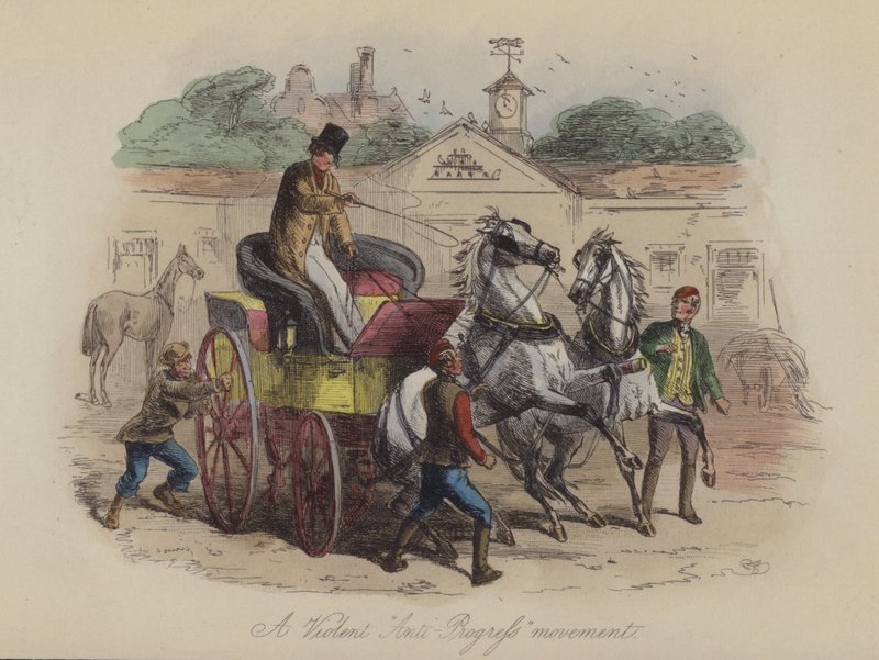 Illustration für Lewis Arundel oder Die Eisenbahn des Lebens von Frank E Smedley von after Hablot Knight Browne