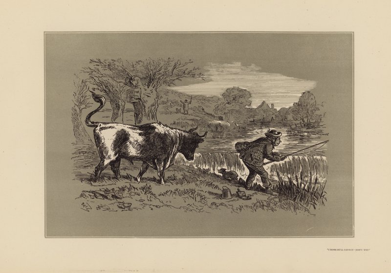 Angelskizzen, Nr. 1, Schau hinter dich von Hablot Knight (1815 92) Browne