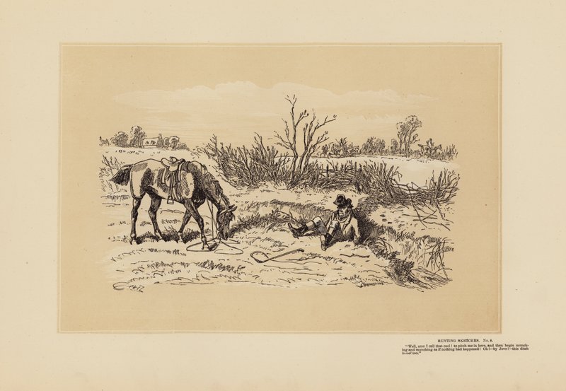 Jagdszenen, Nr. 8, Entschieden kühl von Hablot Knight (1815 92) Browne