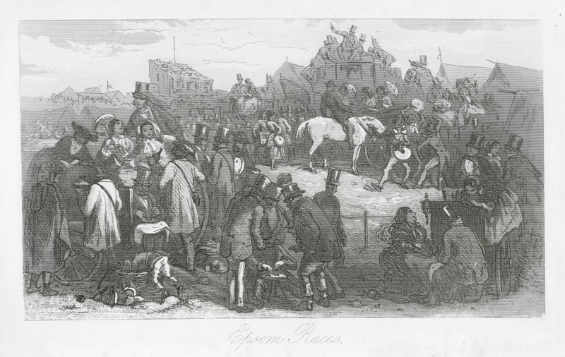 Straßen von London: Epsom-Rennen von Hablot Knight (1815 92) Browne