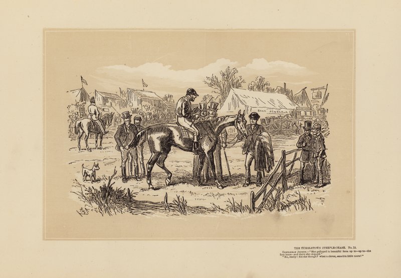 Das Tumbletown-Hindernisrennen, Nr. 12, Nach dem Rennen von Hablot Knight (1815 92) Browne
