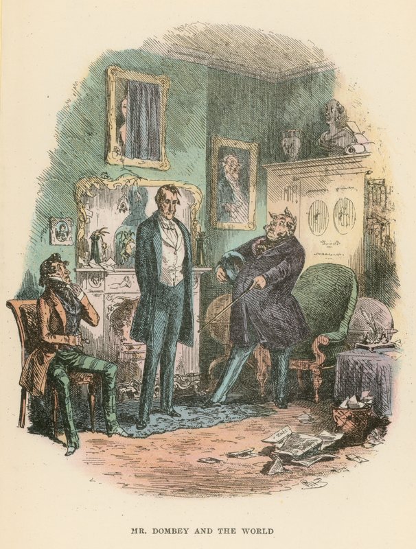 Illustration für Dombey und Sohn von Hablot Knight Browne