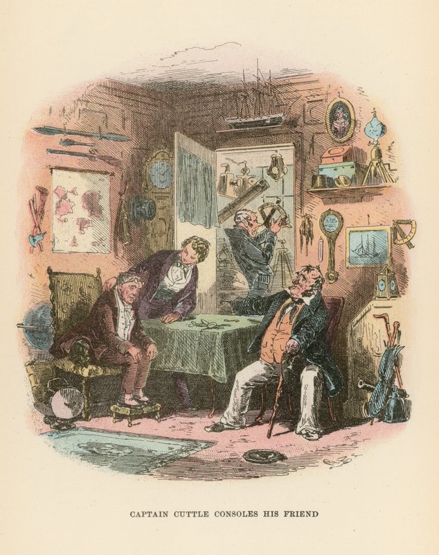 Illustration für Dombey und Sohn von Hablot Knight Browne