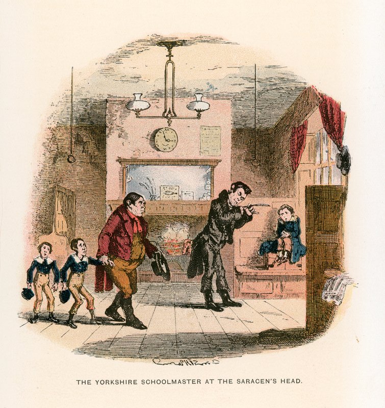 Illustration für Nicholas Nickleby von Hablot Knight Browne