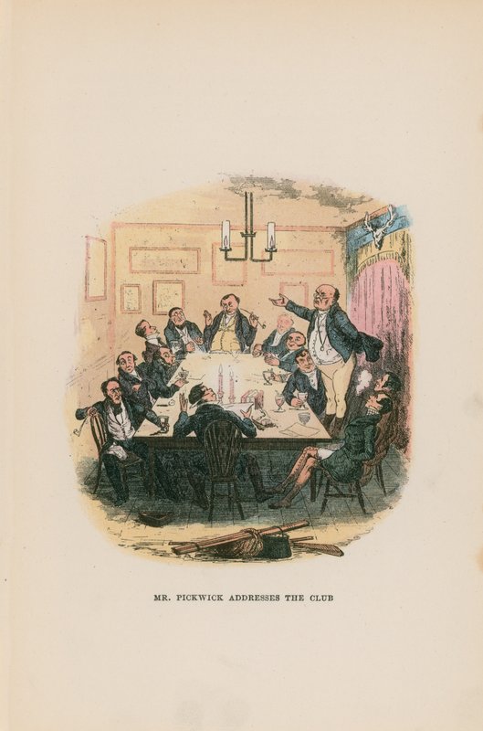 Illustration für Pickwick-Papiere von Hablot Knight Browne