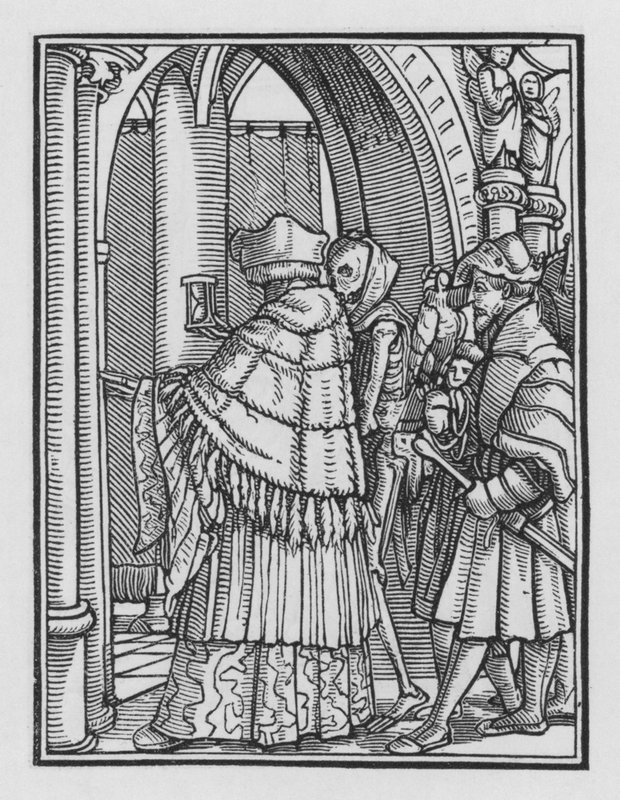 Holbeins Totentanz: Der Kanoniker von Hans after Holbein the Younger