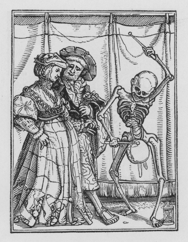 Holbeins Totentanz: Die neuvermählte Dame von Hans after Holbein the Younger