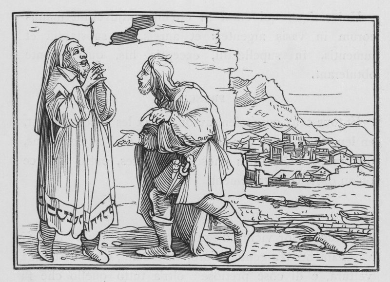 Nehemia trauert, fastet und betet, Nehemia I, 3 von Hans after Holbein the Younger