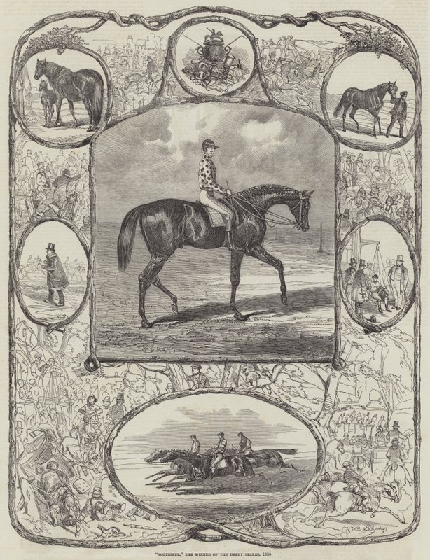 Voltigeur, der Gewinner der Derby Stakes, 1850 von Harrison William Weir