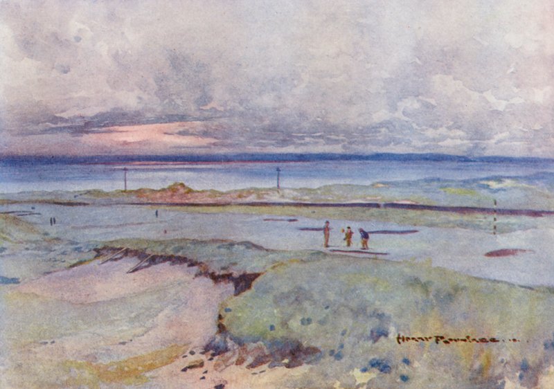 Golfplätze: Muirfield, das vierte und vierzehnte Grün von Harry (1878 1950) Rountree