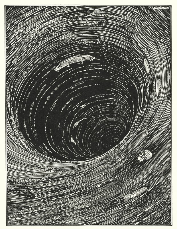 Edgar Allan Poe: Abstieg in den Mahlstrom von Harry Clarke