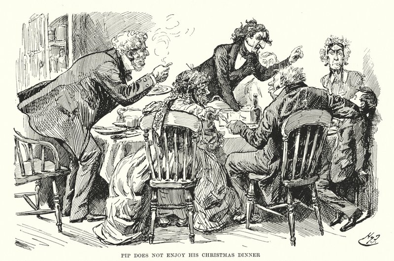 Illustration für Große Erwartungen von Charles Dickens von Harry Furniss