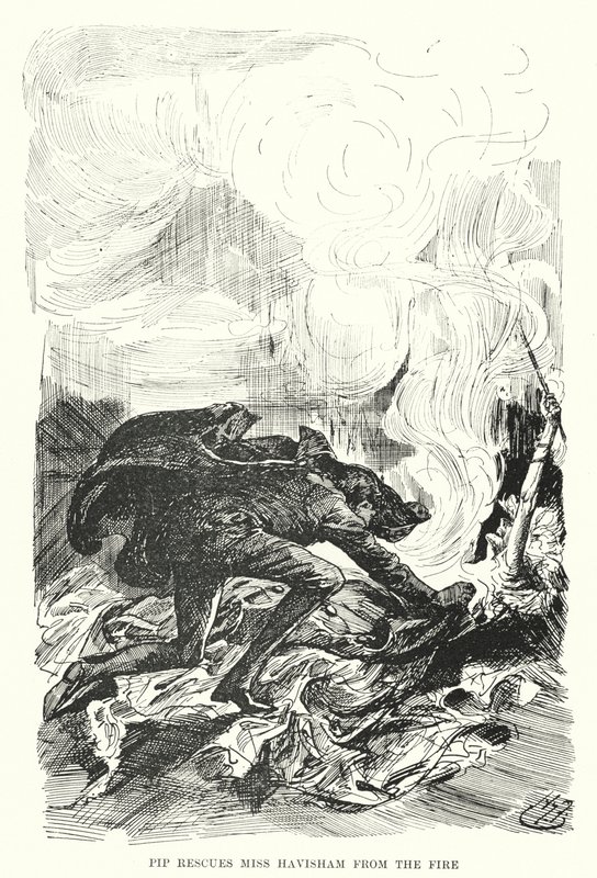 Illustration für Große Erwartungen von Charles Dickens von Harry Furniss