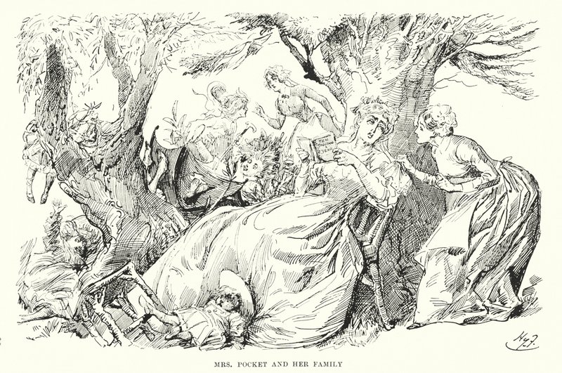 Illustration für Große Erwartungen von Charles Dickens von Harry Furniss