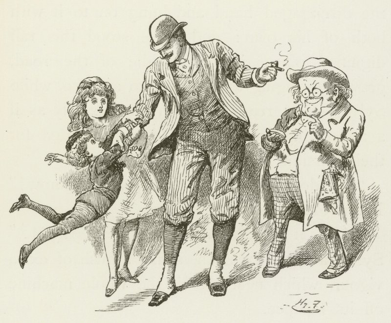 Illustration für Sylvie und Bruno von Lewis Carroll von Harry Furniss